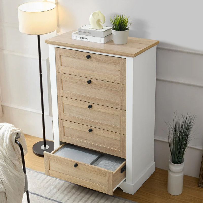 Autumn 5 Drawer Dresser with Interlock Drawer Feature Winston Porter